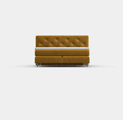 Boxspringbett für Dachschrägen – York Button ab 90 cm Kopfteil