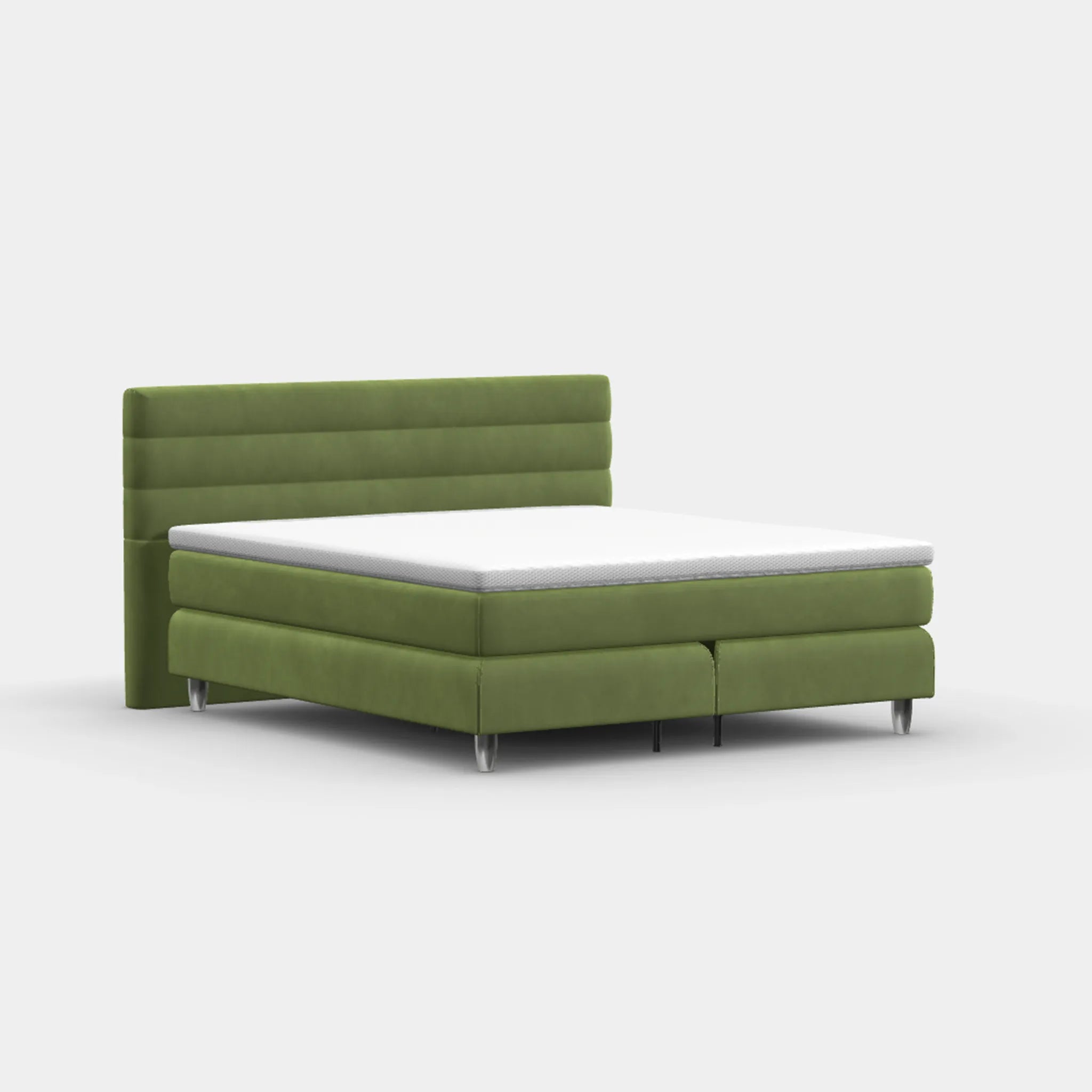 Boxspringbett für Dachschrägen – Kent ab 90 cm Kopfteil