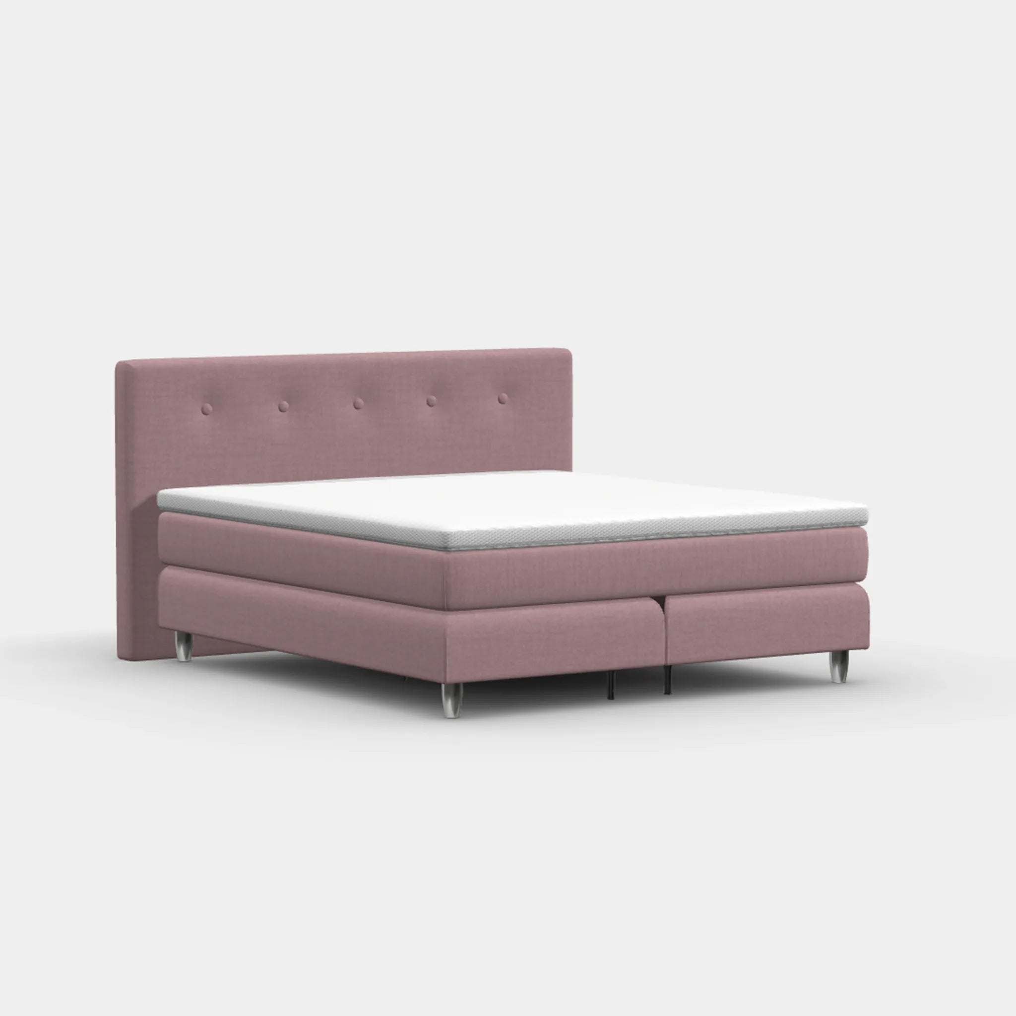 Boxspringbett für Dachschrägen – Manchester ab 90 cm Kopfteil